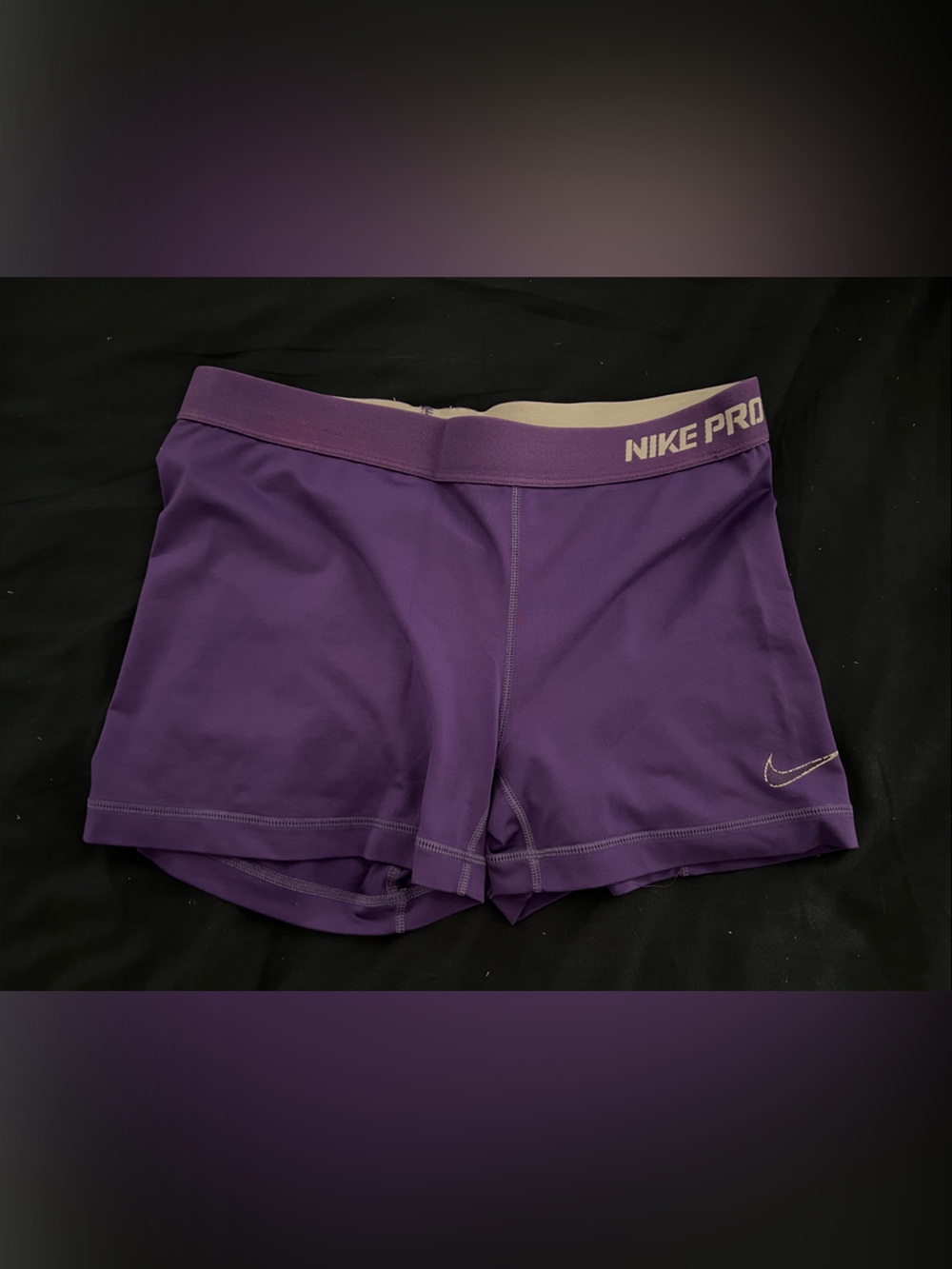 Nike Purple Women's Training Compression Shorts
